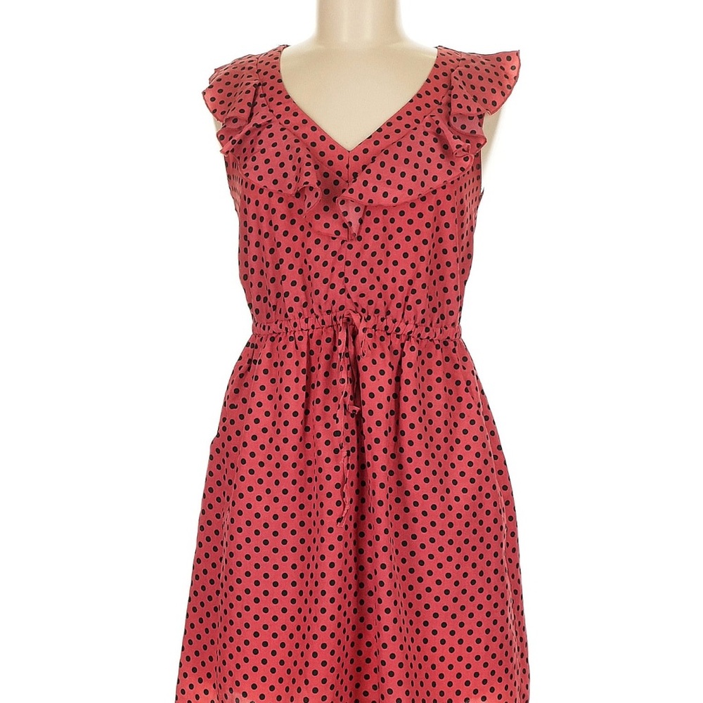 BeBop polka dot and Ruffled Tie Front Sundress